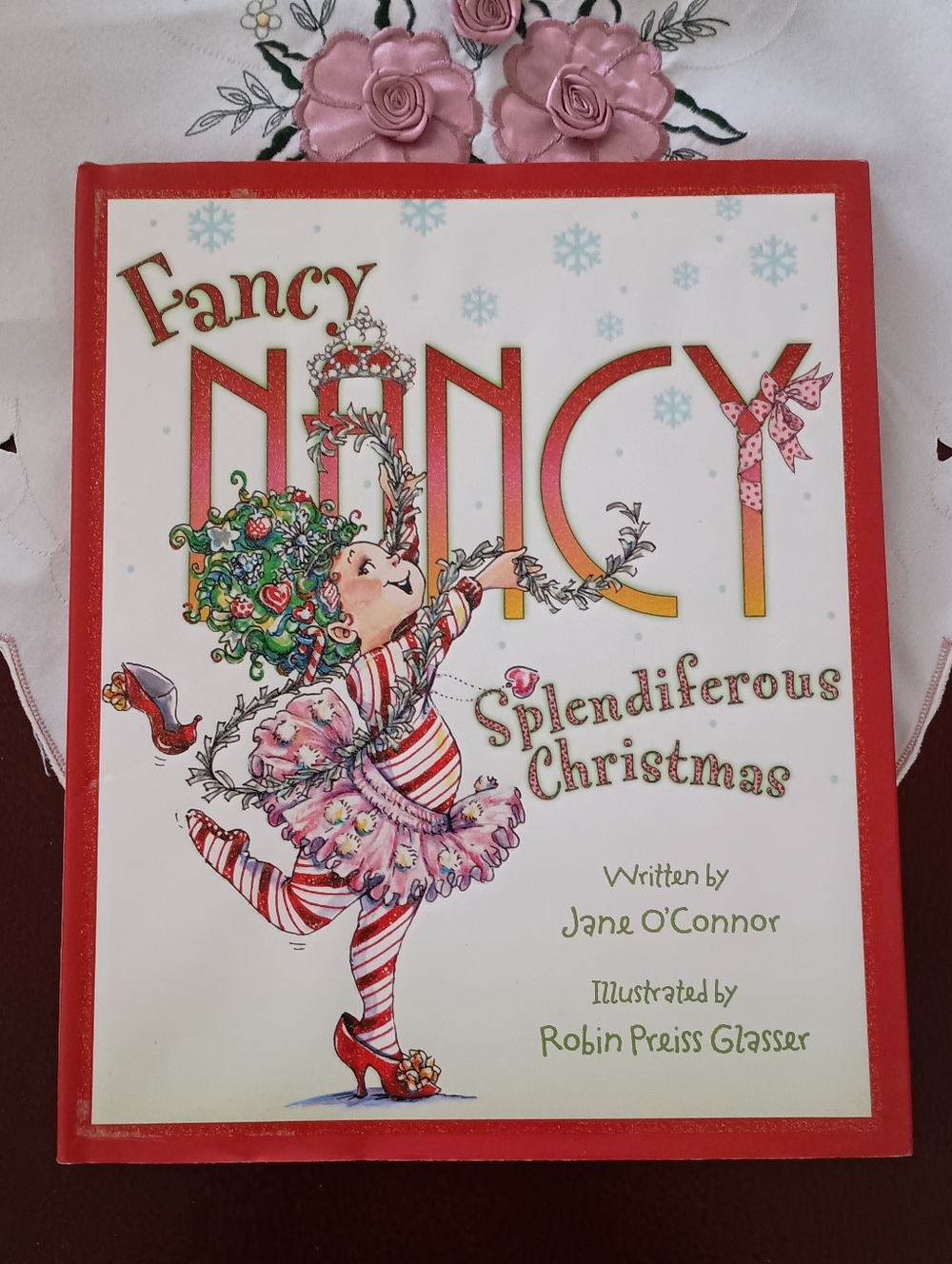 🌟 Autographed Copy!🌟 Fancy Nancy Splendiferous Christmas Hardcover Book